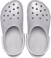 Shop Crocs卡樂趣 經典閃耀洞洞鞋沙灘涼鞋 女款 銀色亮片