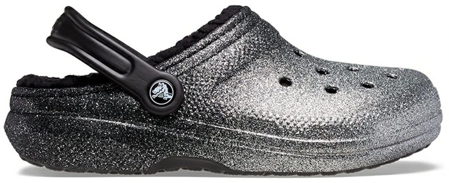 (W) Crocs Classic Glitter Forrados Brillantes 'Negro Plata' 205842-067 Lookbook (W) Crocs Classic Glitter Forrados Brillantes 'Negro Plata' 205842-067