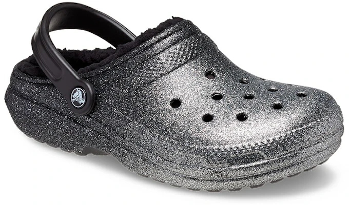 (W) Crocs Classic Glitter Forrados Brillantes 'Negro Plata' 205842-067 Shop (W) Crocs Classic Glitter Forrados Brillantes 'Negro Plata' 205842-067