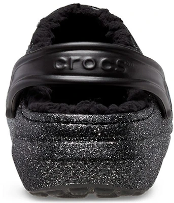 (W) Crocs Classic Glitter Forrados Brillantes 'Negro Plata' 205842-067 Details for (W) Crocs Classic Glitter Forrados Brillantes 'Negro Plata' 205842-067