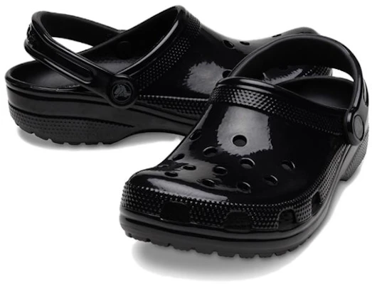 Crocs Classic High Shine Clog 'Hitam' 209609-001 Shop Crocs Classic High Shine Clog 'Hitam' 209609-001