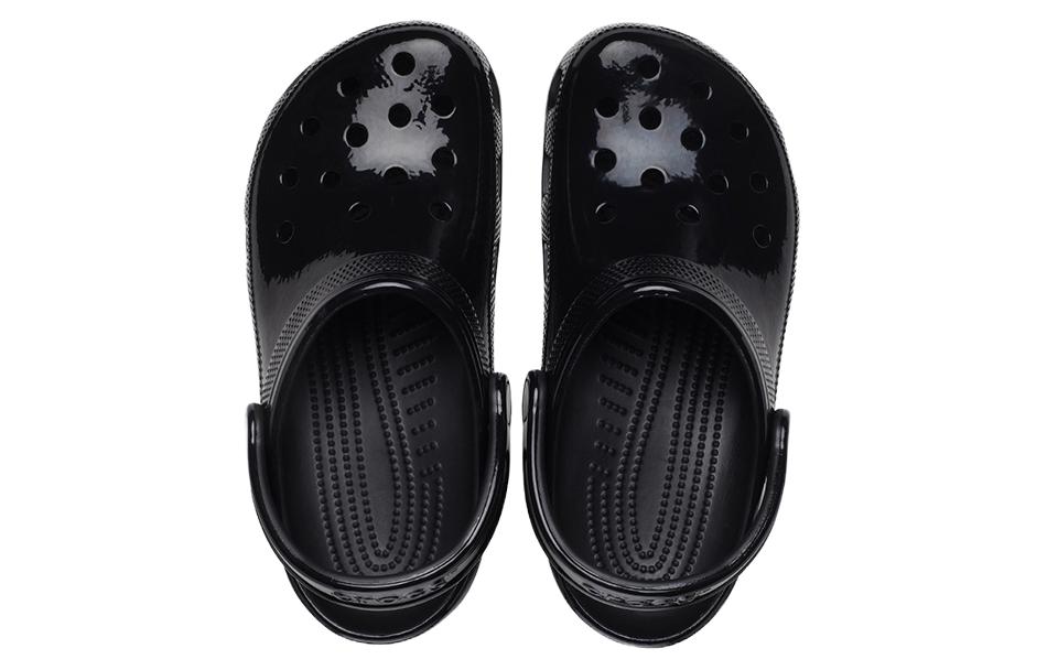 Shop Crocs Classic High Shine Clog 'Hitam' 209609-001