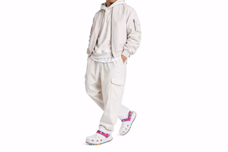 Order Crocs卡駱馳 極光炫彩Hiker克駱格 潮流時尚 運動拖鞋 男女同款 白彩色