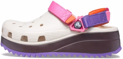 Crocs Classic Hiker Clog White Pink Purple Sandals 'White Pink Purple' 206772-1F8 Crocs Classic Hiker Clog White Pink Purple Sandals 'White Pink Purple' 206772-1F8