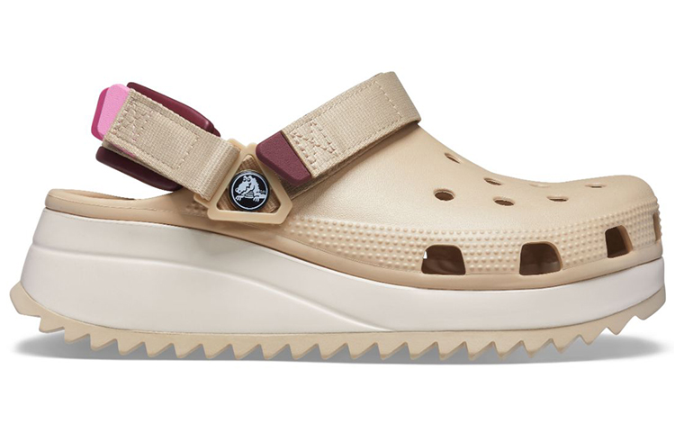 Order Crocs Classic Hiker Clogs 'Beige White Red' 206772-212