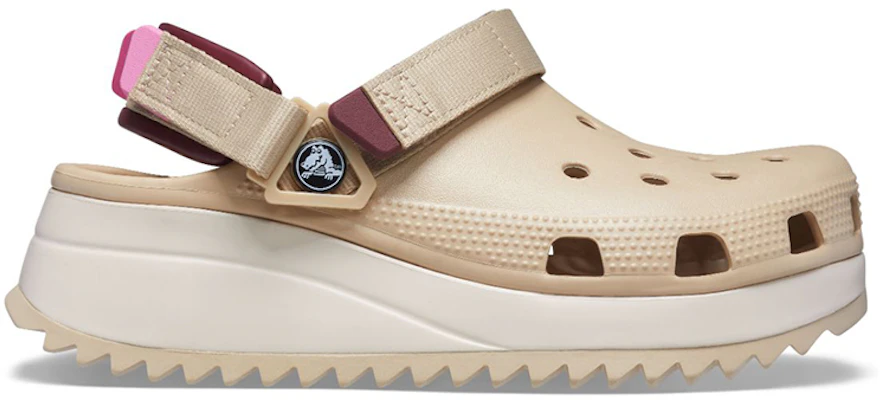Crocs Classic Hiker Clogs 'Beige White Red' 206772-212 Order Crocs Classic Hiker Clogs 'Beige White Red' 206772-212