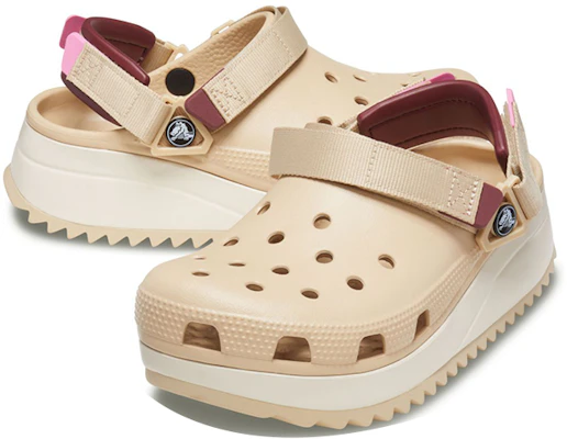Crocs Classic Hiker Clogs 'Beige White Red' 206772-212 Shop Crocs Classic Hiker Clogs 'Beige White Red' 206772-212
