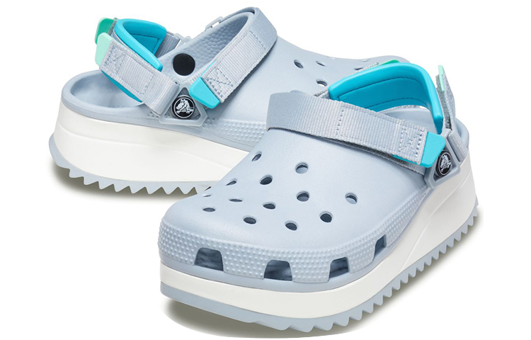Shop Crocs Classic Hiker Clogs 'Blue White' 206772-0ID