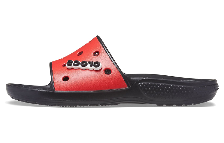 Crocs Classic II Slide 'Black Red' 206882-0X9