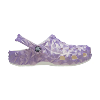 Crocs Classic Iridescent Geometric Clog White