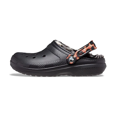Crocs Classic Lined Animal Remix Clog 'Black & Multi'