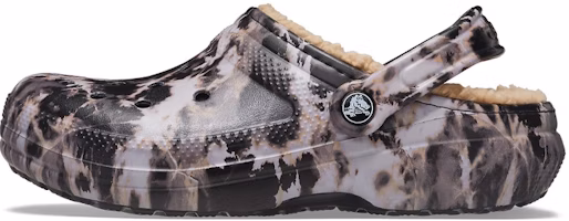 Crocs Classic Lined Bleach Dye Clogs 'Black White Beige' 207299-001 Crocs Classic Lined Bleach Dye Clogs 'Black White Beige' 207299-001