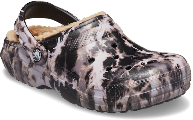 Crocs Classic Lined Bleach Dye Clogs 'Black White Beige' 207299-001 Lookbook Crocs Classic Lined Bleach Dye Clogs 'Black White Beige' 207299-001