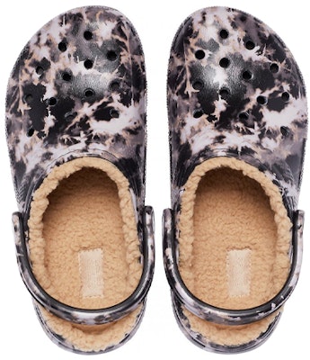 Crocs经典羊毛内衬漂白染料洞洞鞋‘黑白米色’ 207299-001 Purchase Crocs经典羊毛内衬漂白染料洞洞鞋‘黑白米色’ 207299-001