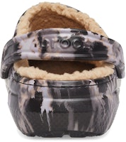 Crocs Classic Berbulu Bleach Dye Clogs 'Hitam Putih Beige' 207299-001 Details for Crocs Classic Berbulu Bleach Dye Clogs 'Hitam Putih Beige' 207299-001