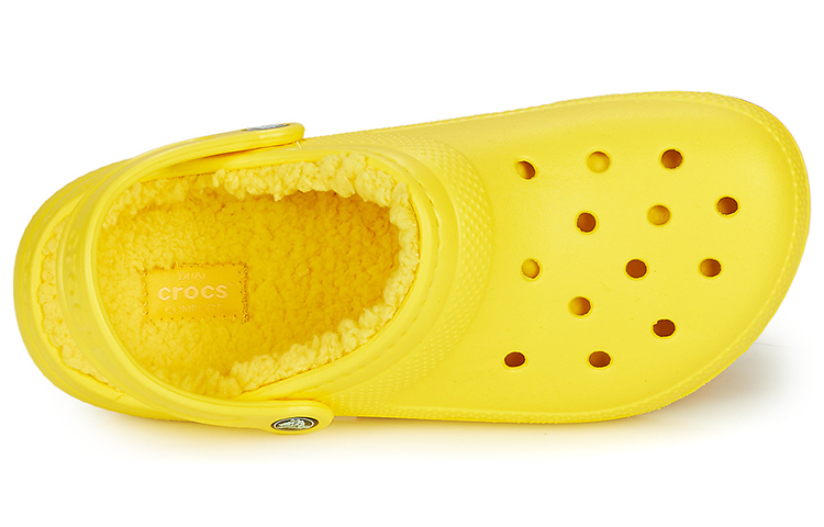Lookbook Crocs Classic Lined Clog 'Lemon' 203591-7A9
