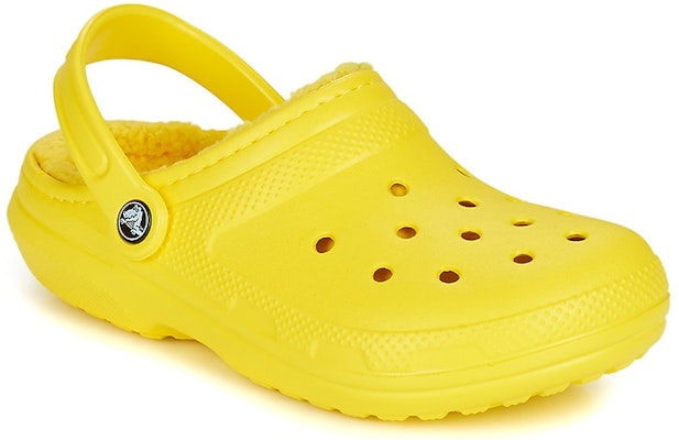 Crocs Classic Lined Clog 'Lemon' 203591-7A9 Shop Crocs Classic Lined Clog 'Lemon' 203591-7A9