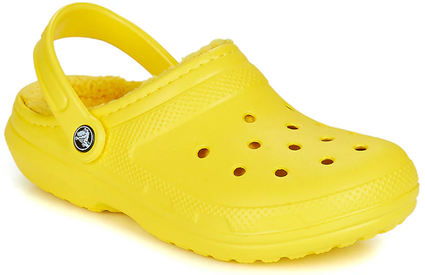 Crocs Classic Lined Clog 'Lemon' 203591-7A9 Shop Crocs Classic Lined Clog 'Lemon' 203591-7A9
