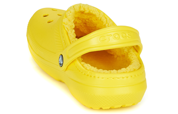 Details for Crocs Classic Lined Clog 'Lemon' 203591-7A9