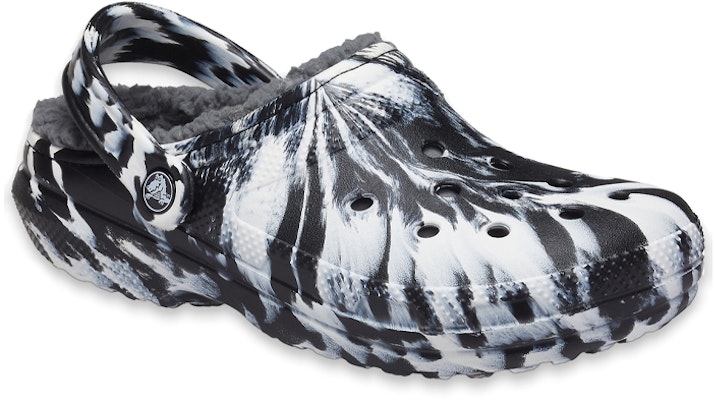 Crocs Classic Lined Clog 'Marbled - White Black' 207180-103 Lookbook Crocs Classic Lined Clog 'Marbled - White Black' 207180-103