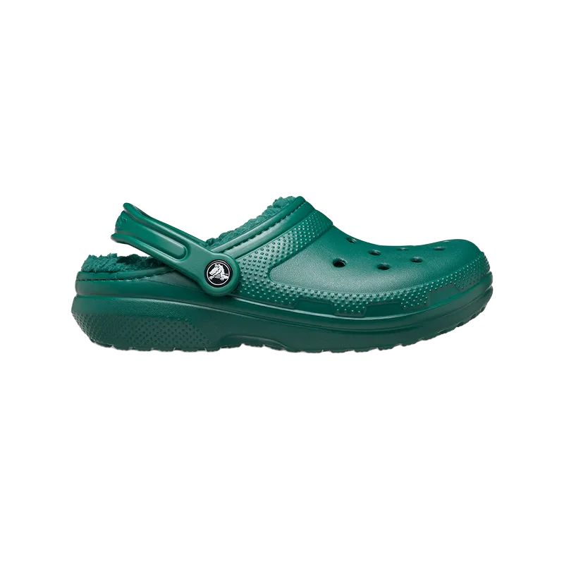 Lookbook Crocs经典款毛绒洞洞鞋翡翠绿 203591-302