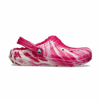 Crocs Classic Lined Clog Glow-in-The-Dark Marbled Dragon Fruit