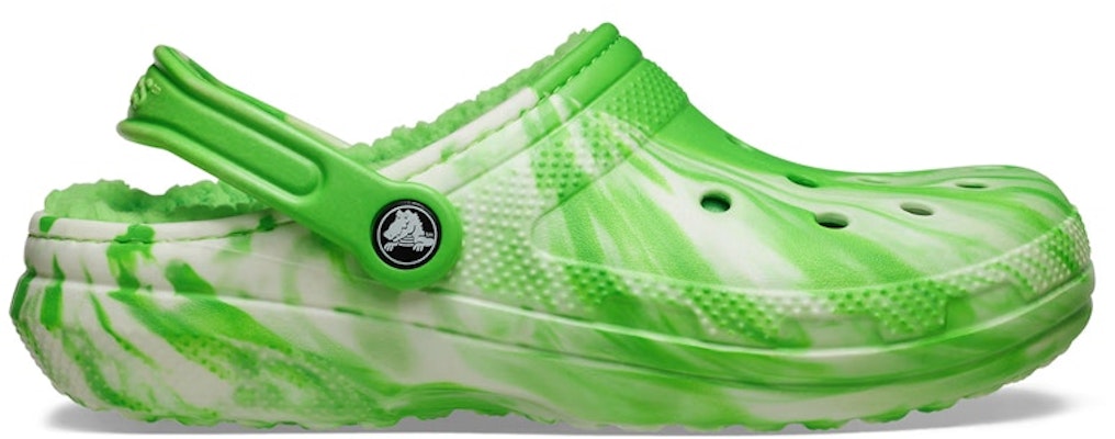 Crocs Classic Lined Clog Glow-in-The-Dark Marbled Green Slime 211051-3WA Buy Crocs Classic Lined Clog Glow-in-The-Dark Marbled Green Slime 211051-3WA