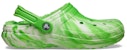 Crocs Classic Lined Clog Glow-in-The-Dark Marbled Green Slime 211051-3WA