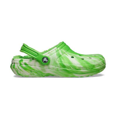 Crocs Classic Lined Clog Glow-in-The-Dark Marbled Green Slime