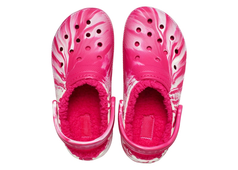 Order 크록스 클래식 라이닝 클로그 야광 마블 드래곤 후르츠 211051-6ZQ