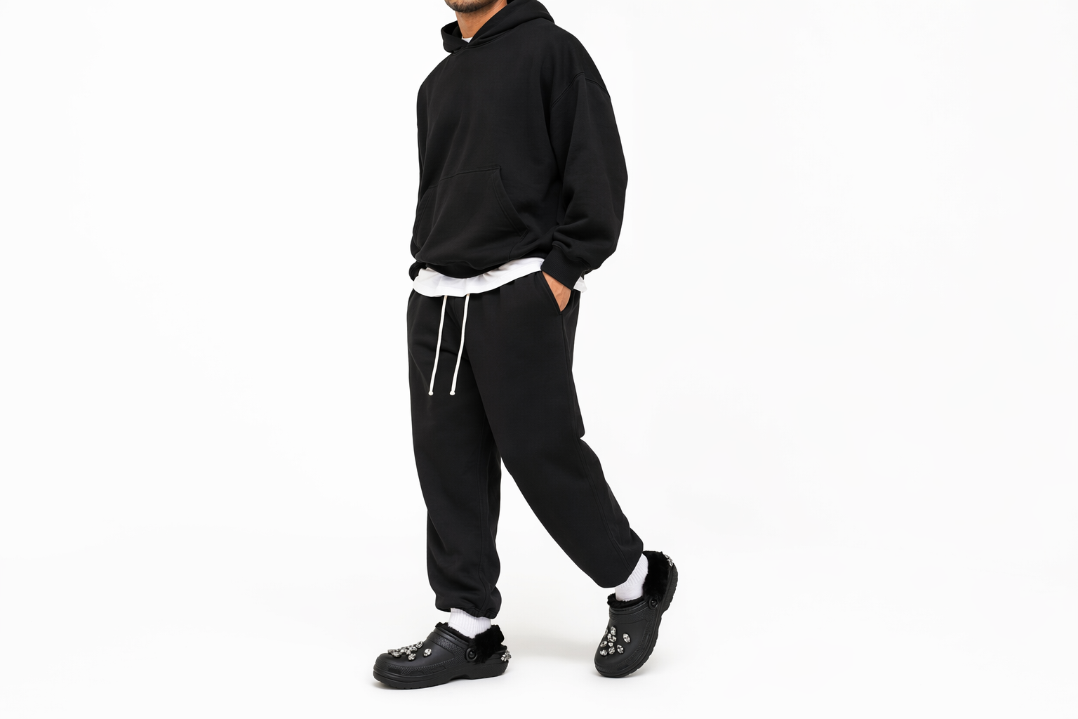 Order 크록스 클래식 라인드 클로그 시몬 로차 블랙 210170-001
