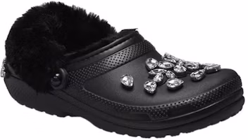 Shop Crocs Simone Rocha 黑色經典內襯洞洞鞋 210170-001