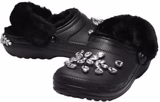 Sizing Crocs Simone Rocha 黑色經典內襯洞洞鞋 210170-001