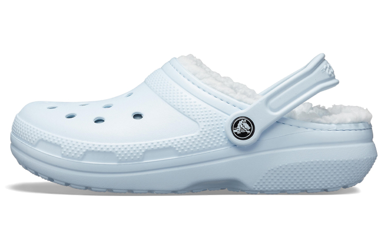 Crocs Classic Lined Clog Slip-On 'Baby Blue' 203591-4JZ