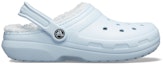 Order Crocs Classic Lined Clog Slip-On 'Baby Blue' - Selipar Kasual Biru Muda 203591-4JZ