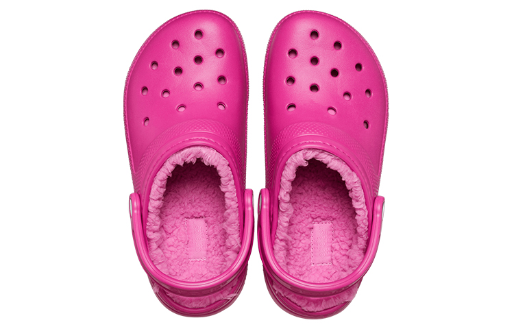 Shop Crocs Classic Lined Clog Unisex Lila Rot Sandalen 203591-6SV