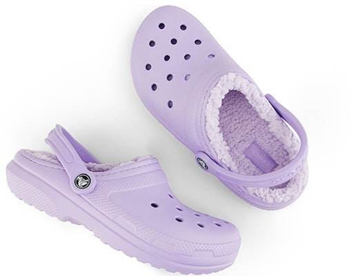 Crocs Classic Lined Clogs 'Lavender' 203591-50P Shop Crocs Classic Lined Clogs 'Lavender' 203591-50P