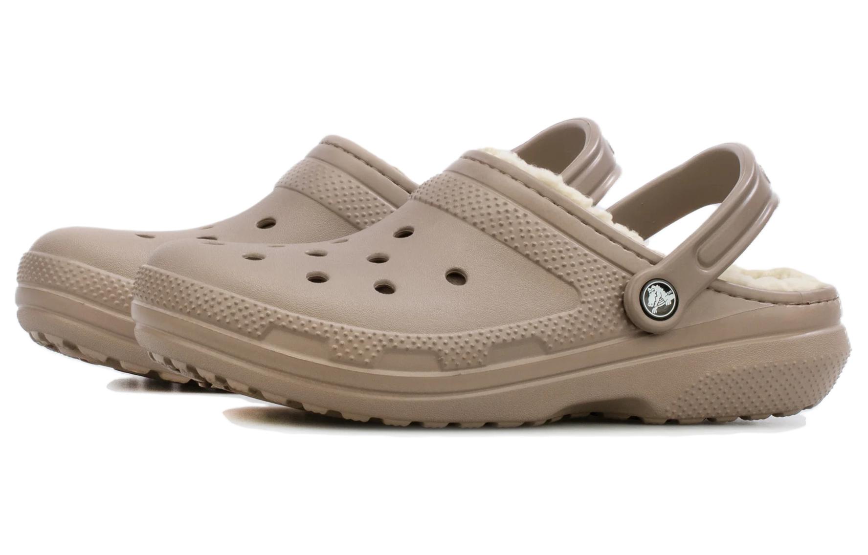 Shop Crocs Classic Foderati Zoccoli ''Mushroom Bone'' 203591-2YB