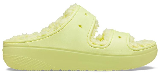 クロックス クラシック ファー サンダル (イエロー) 207446-75U Order クロックス クラシック ファー サンダル (イエロー) 207446-75U