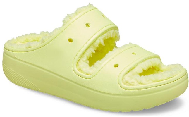 Crocs Classic Lined Fuzzy Slippers 'Yellow' 207446-75U Lookbook Crocs Classic Lined Fuzzy Slippers 'Yellow' 207446-75U