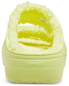 クロックス クラシック ファー サンダル (イエロー) 207446-75U Purchase クロックス クラシック ファー サンダル (イエロー) 207446-75U