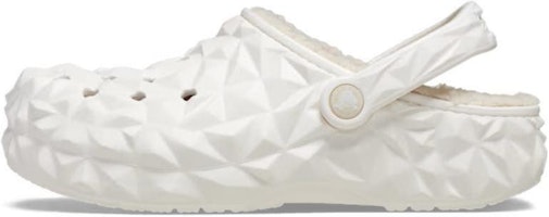 Crocs Classic Lined Geometric Clogs 'White' 210069-100 Crocs Classic Lined Geometric Clogs 'White' 210069-100