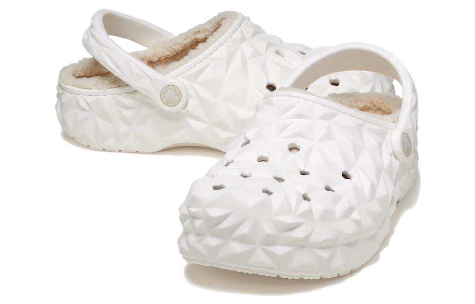 Shop Crocs Classic Lined Geometric Clogs 'Putih' 210069-100