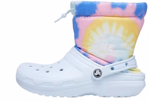 Crocs Classic Lined Neo Puff Boots 'Tie Dye Mineral Blue' 207328-002 Crocs Classic Lined Neo Puff Boots 'Tie Dye Mineral Blue' 207328-002