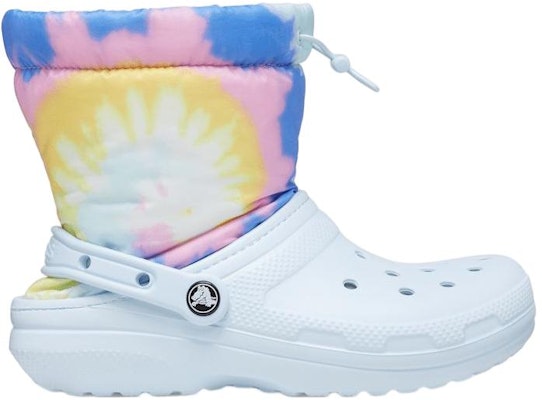 Crocs Classic Lined Neo Puff Boots 'Tie Dye Mineral Blue' 207328-002 Order Crocs Classic Lined Neo Puff Boots 'Tie Dye Mineral Blue' 207328-002