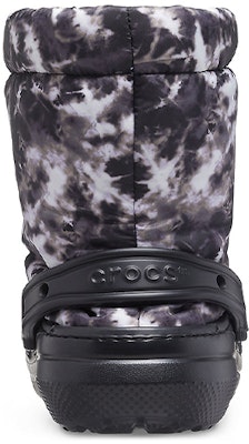 Crocs Classic Lined Neo Puff Tie Dye Boots 'Black White' 207328-001 Purchase Crocs Classic Lined Neo Puff Tie Dye Boots 'Black White' 207328-001