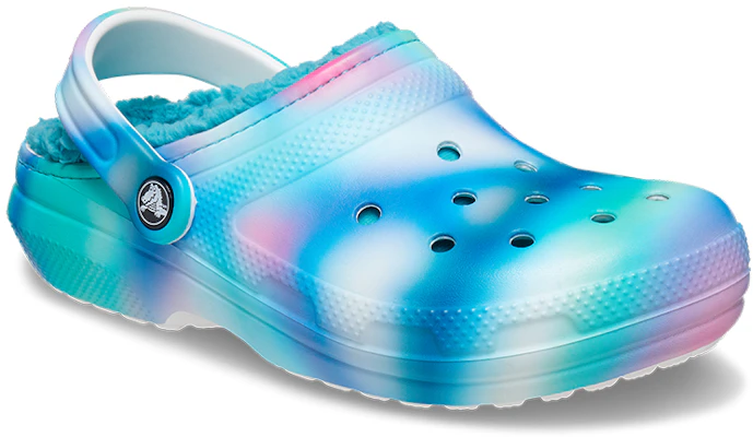 Crocs Classic Lined Solarized Clogs 'White Blue Aqua' 207560-4SU Lookbook Crocs Classic Lined Solarized Clogs 'White Blue Aqua' 207560-4SU