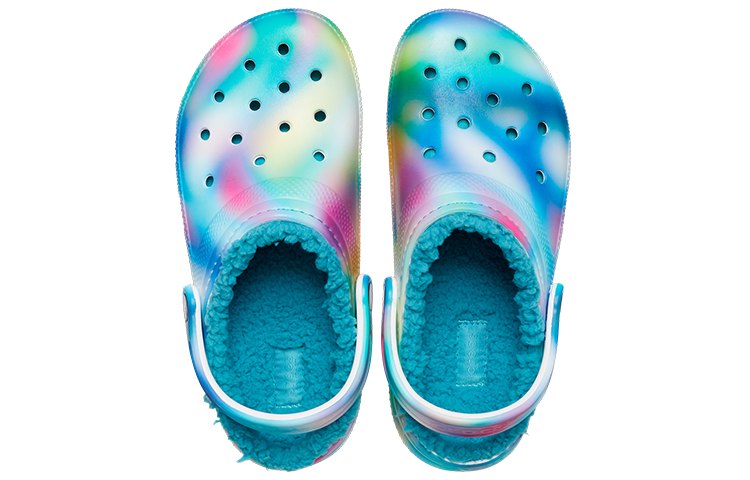 Purchase Crocs Classic Lined Solarized Clogs 'White Blue Aqua' 207560-4SU