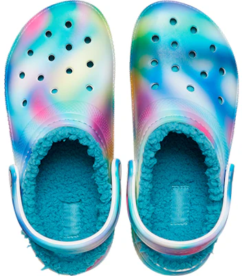 Crocs Classic Lined Solarized Clogs 'White Blue Aqua' 207560-4SU Purchase Crocs Classic Lined Solarized Clogs 'White Blue Aqua' 207560-4SU