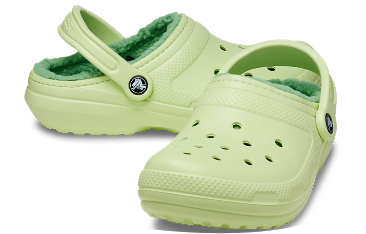 Shop Crocs Classic Lined Unisex Blue Sandals 203591-335